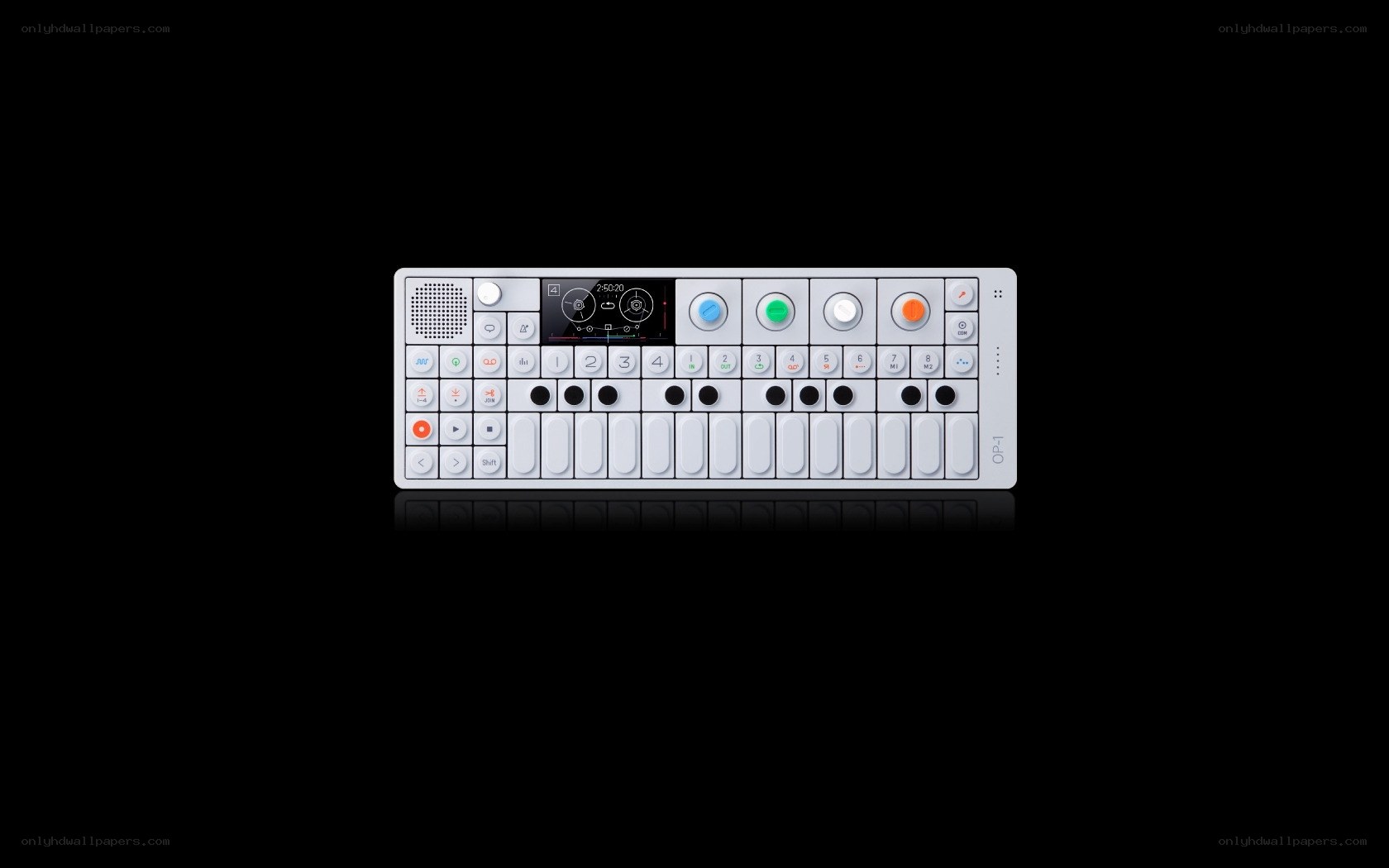 white electronic music keyboard
