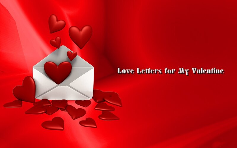 White Envelope with Hearts — Red