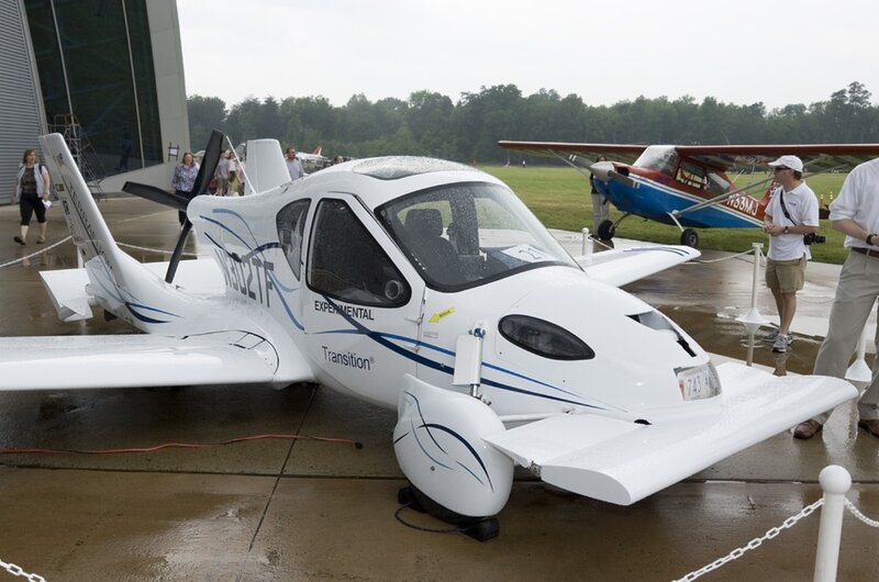 White Experimental Airplane — Overcast