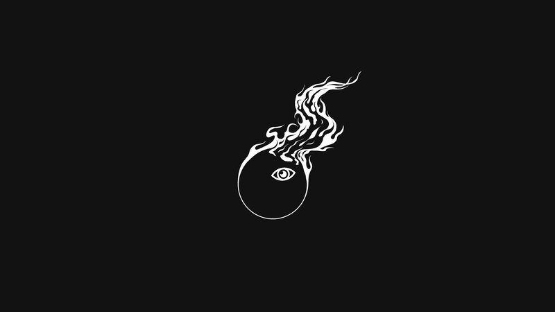 White Eye Symbol — Black
