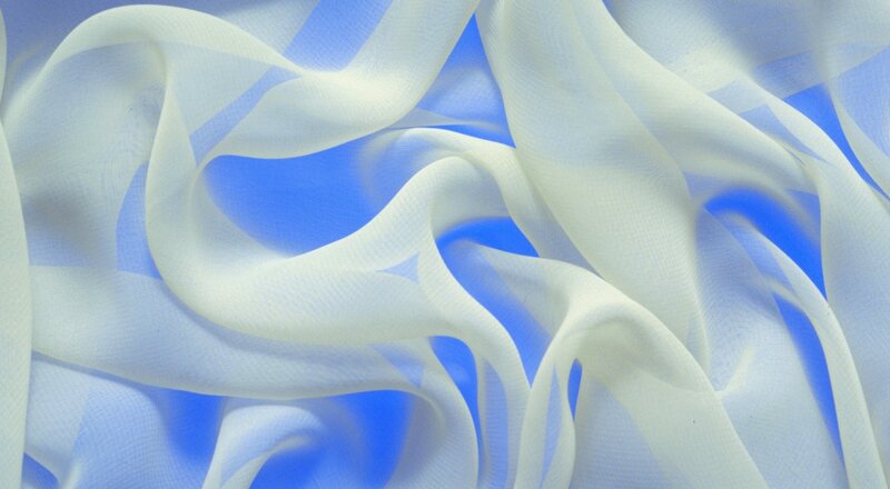 White Fabric Folds — Serene