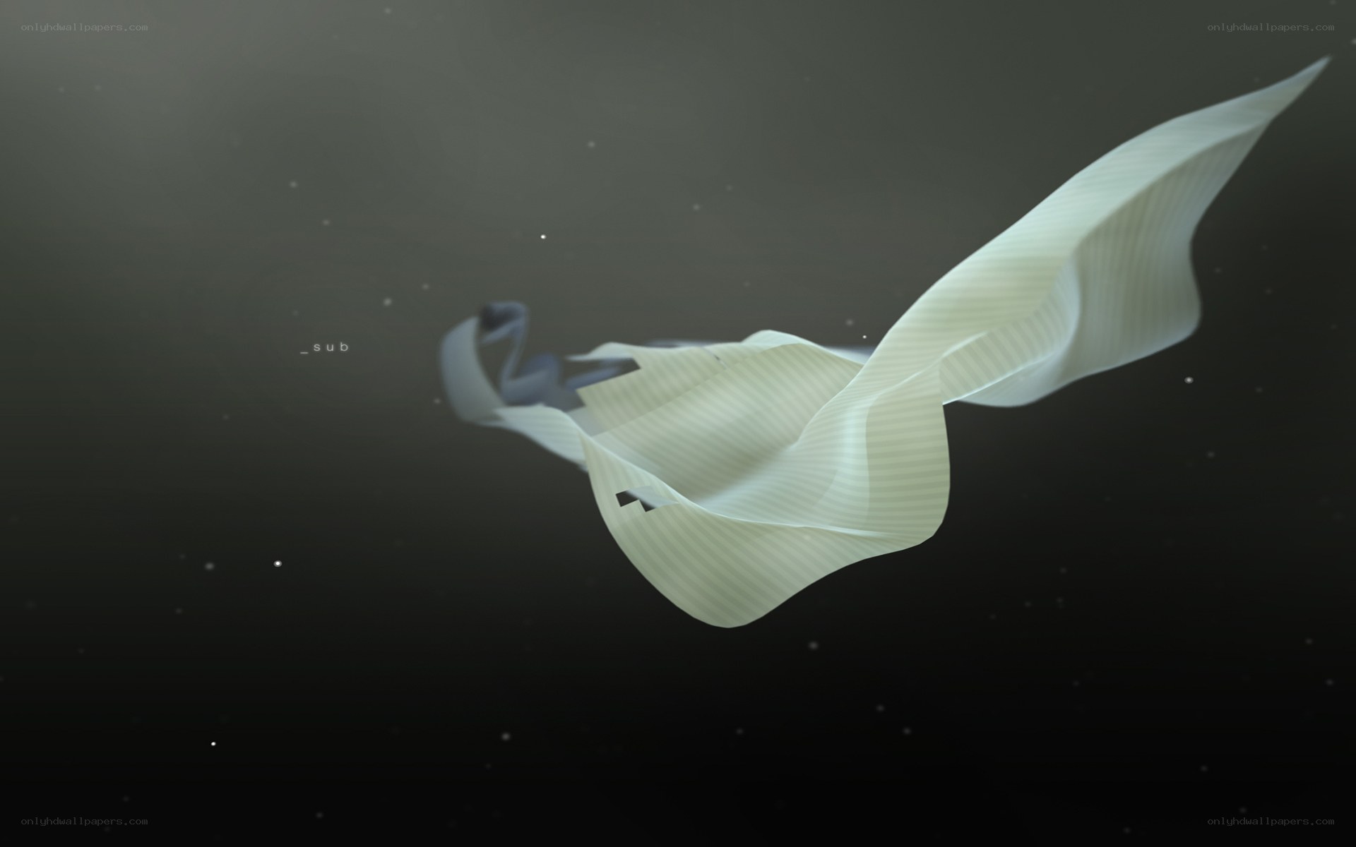 white fabric in dark space