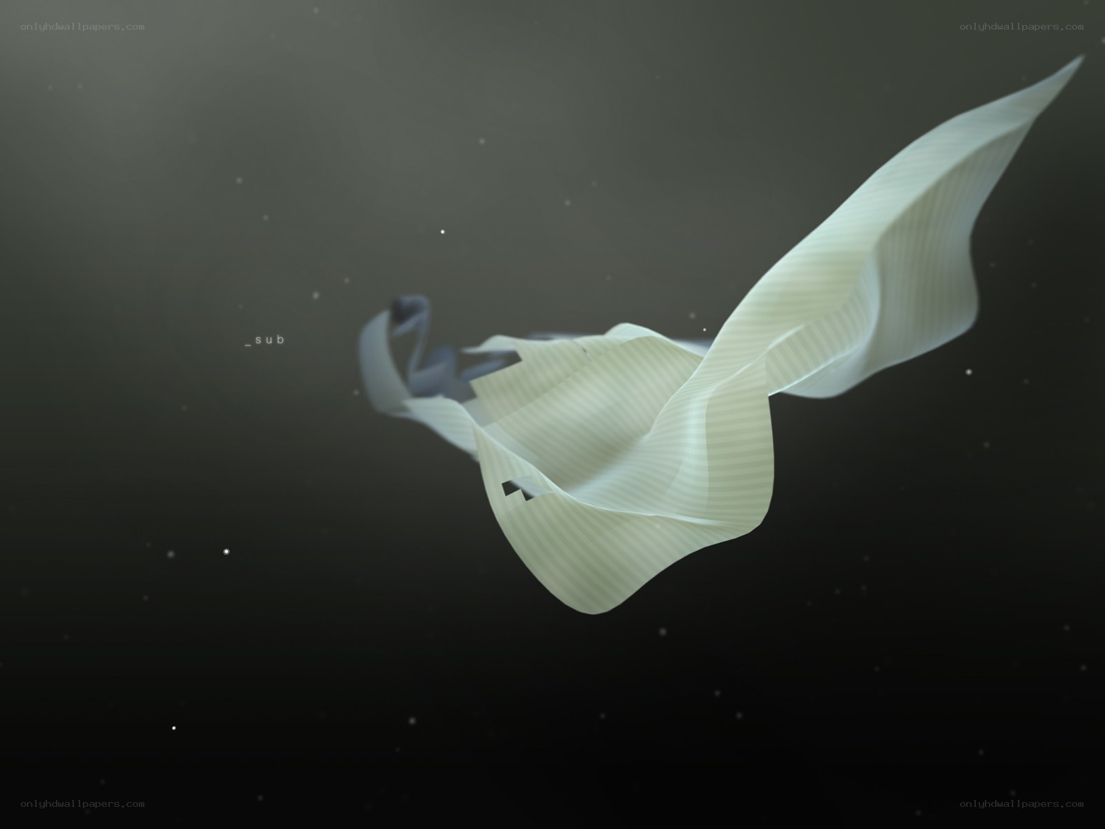 white fabric in dark space