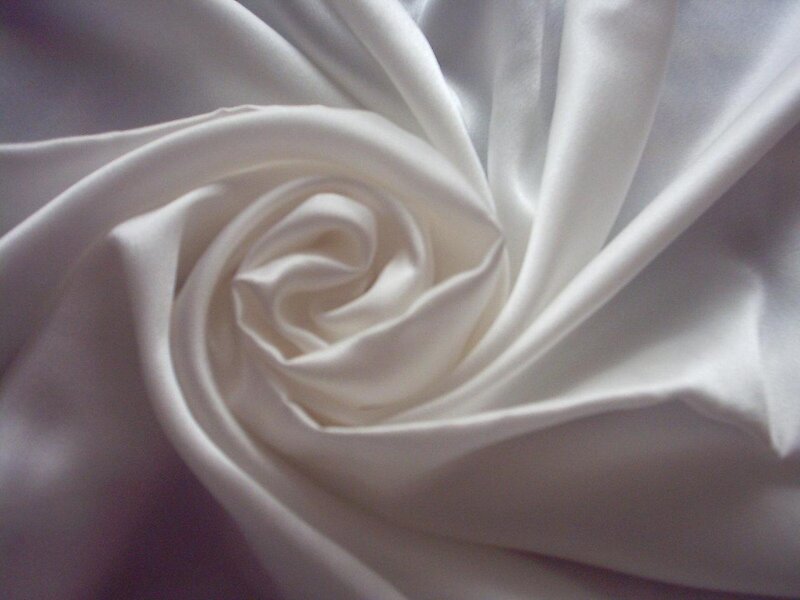 White Fabric Swirl