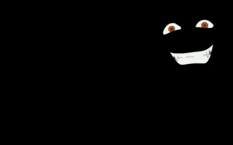 White Face with Red Eyes