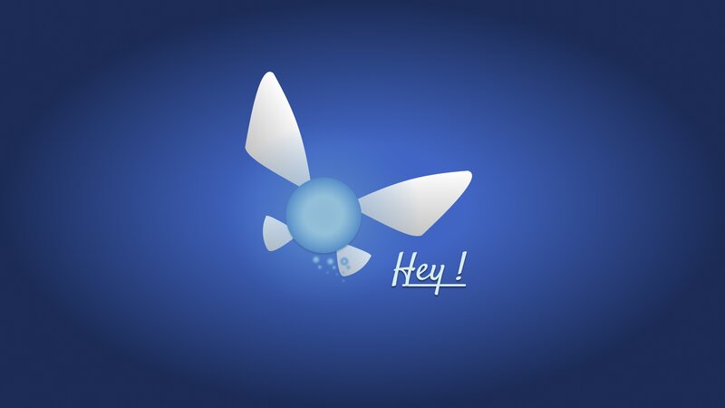 White Fan with Blue Center