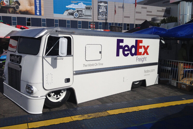 White FedEx Truck