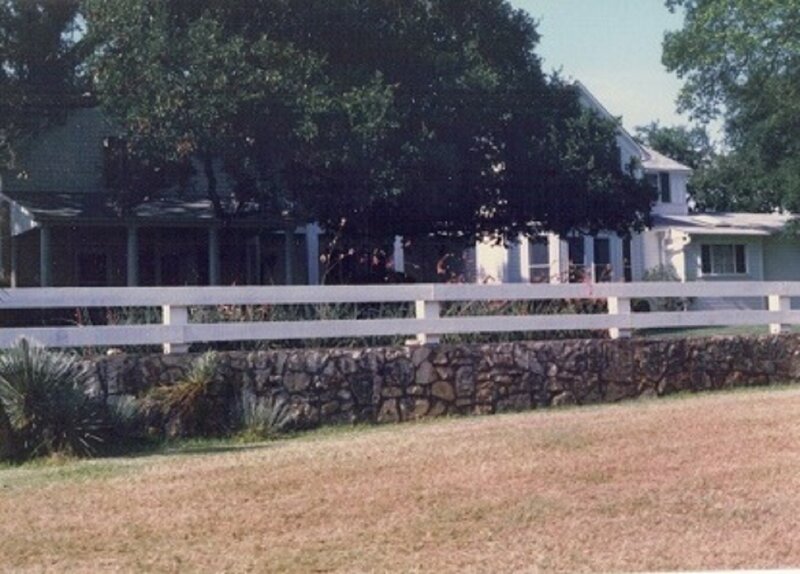 White Fence and House