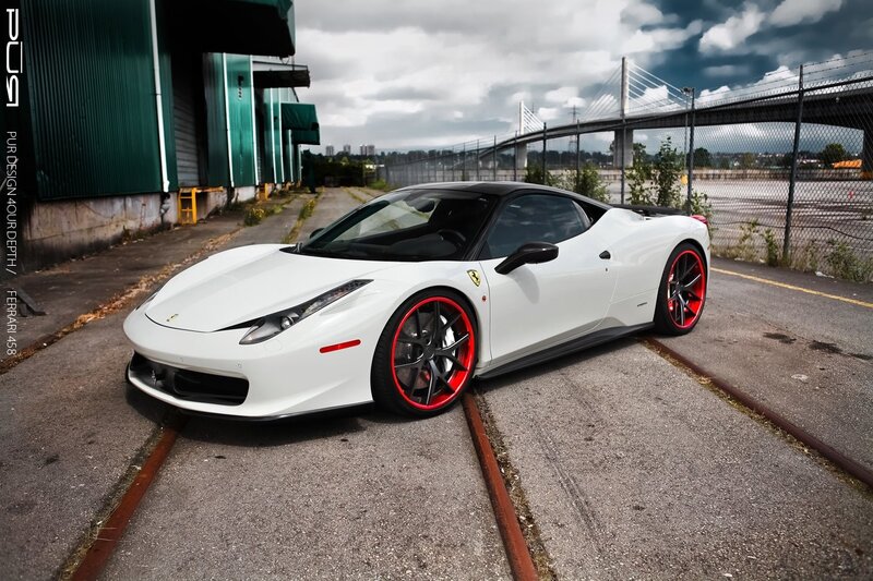 White Ferrari 458 — Dramatic, Afternoon