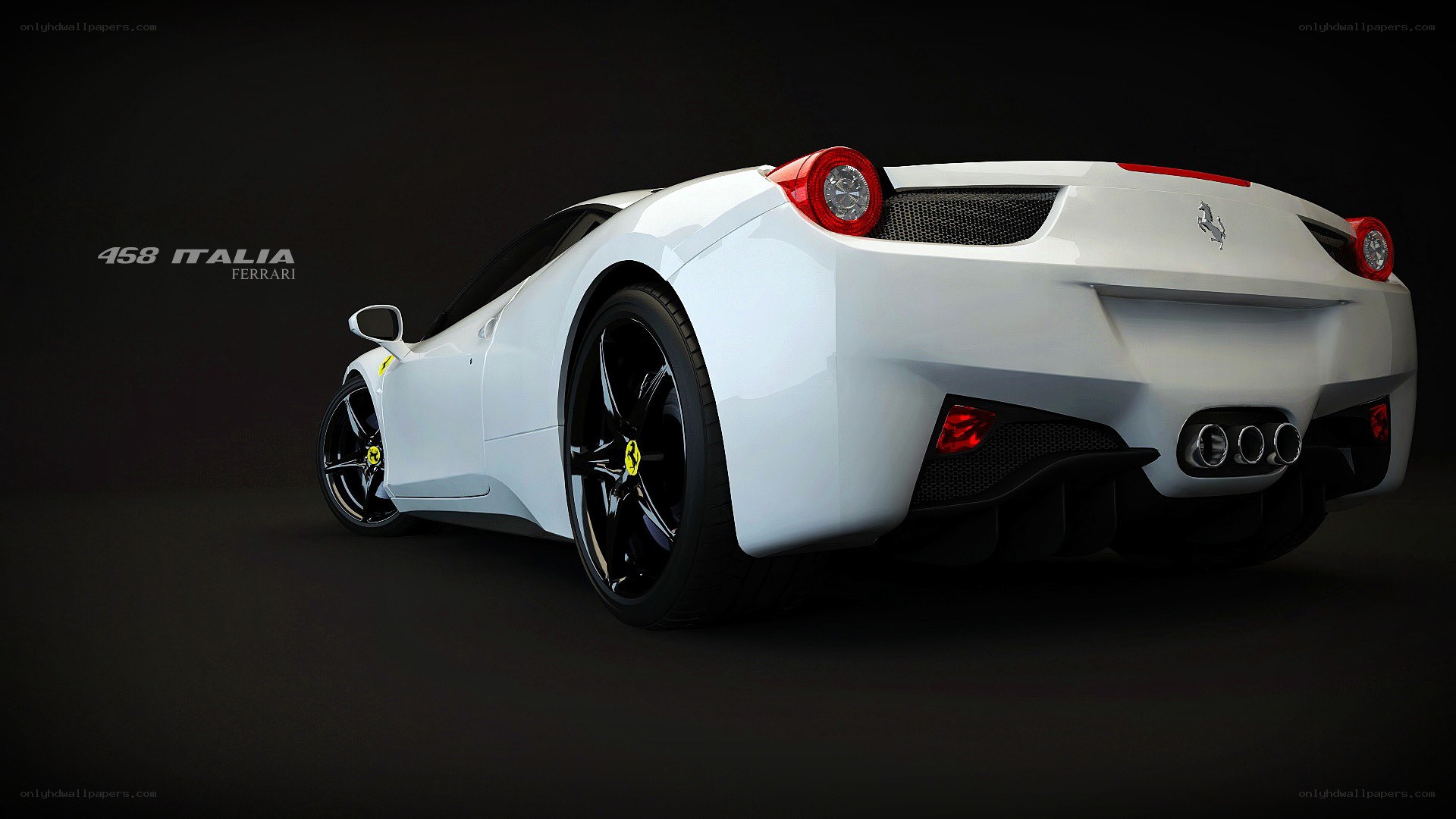 White Ferrari 458 Italia
