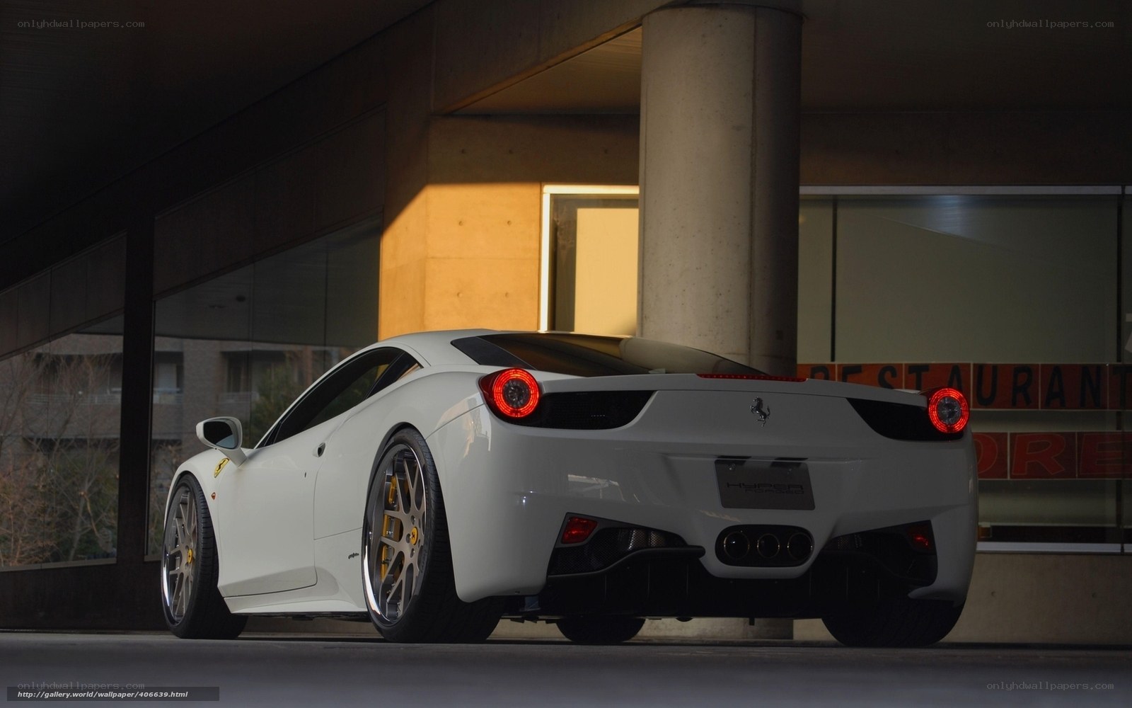 white ferrari 458 italia