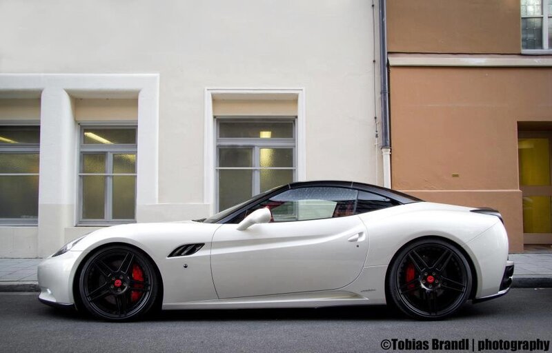 white ferrari c5 corvette