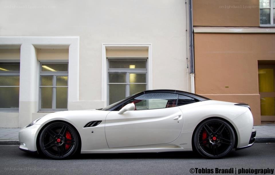 white ferrari c5 corvette