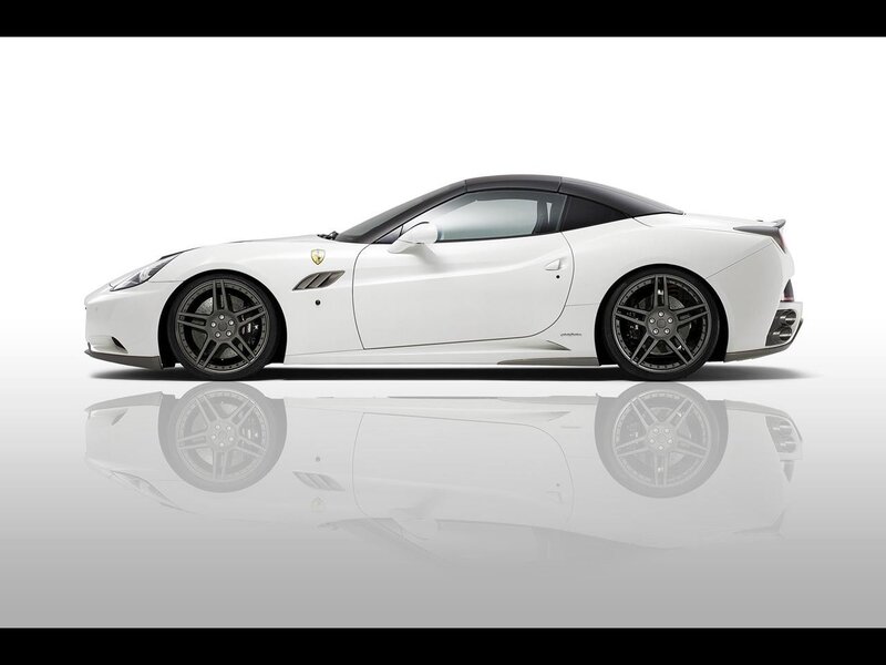 white ferrari cabriolet