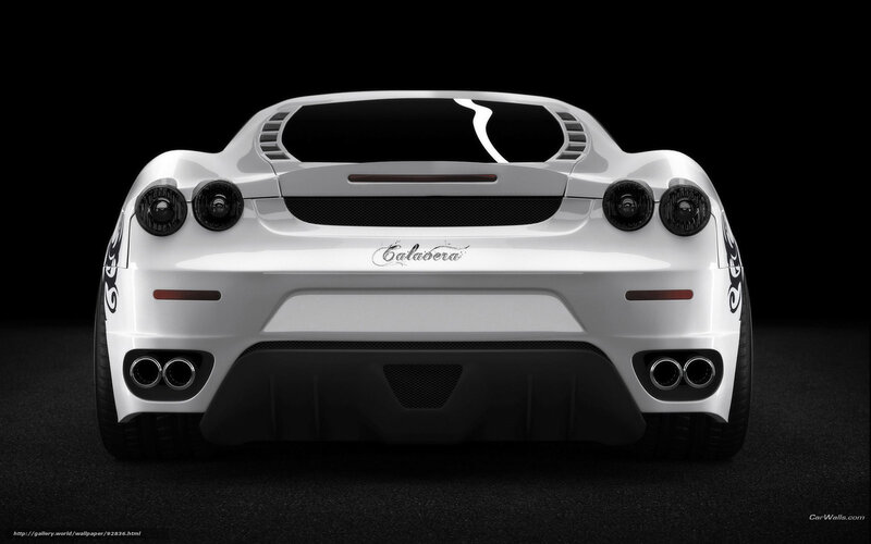 white Ferrari Calavera