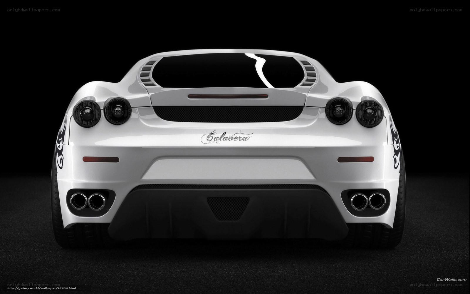 white Ferrari Calavera