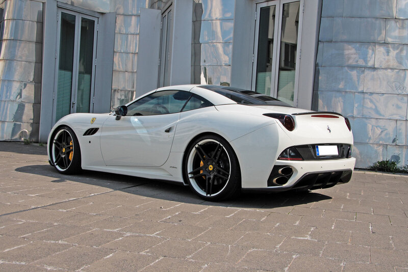 White Ferrari Car — Calm