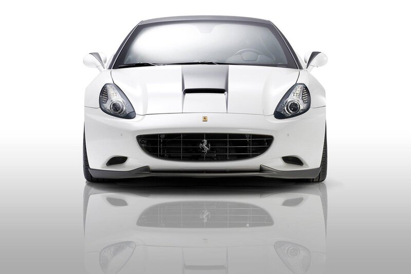 White Ferrari Car — Neutral, Photograph, Grille