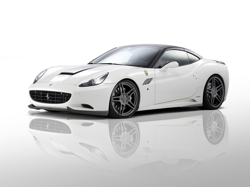 White Ferrari Car — Neutral