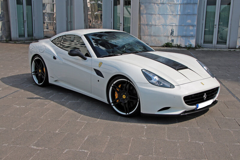 White Ferrari Car
