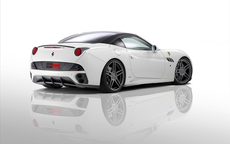 white ferrari convertible sports car