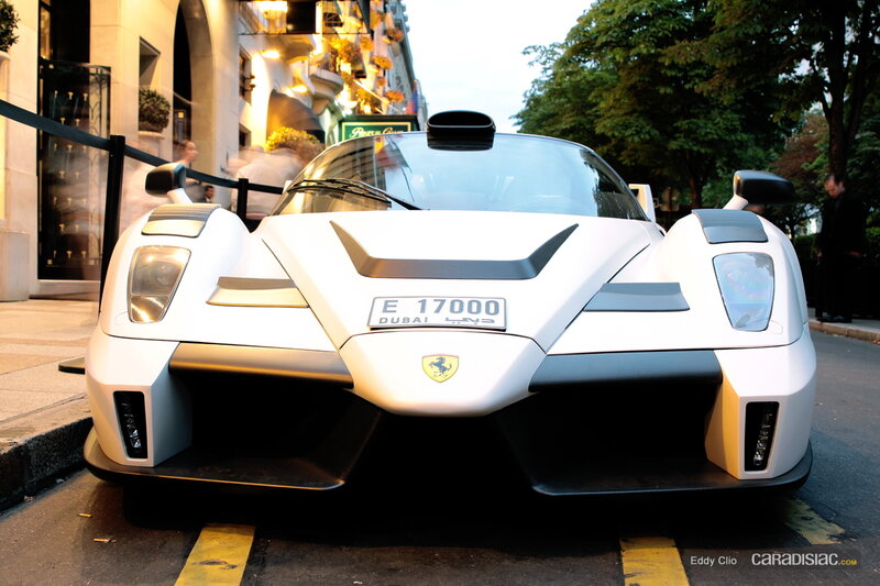 White Ferrari Enzo — Dramatic