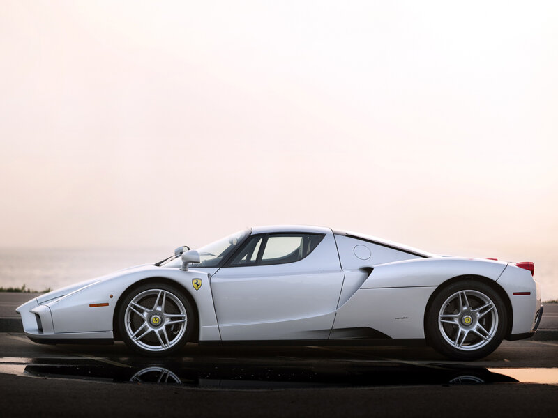 White Ferrari Enzo — Serene