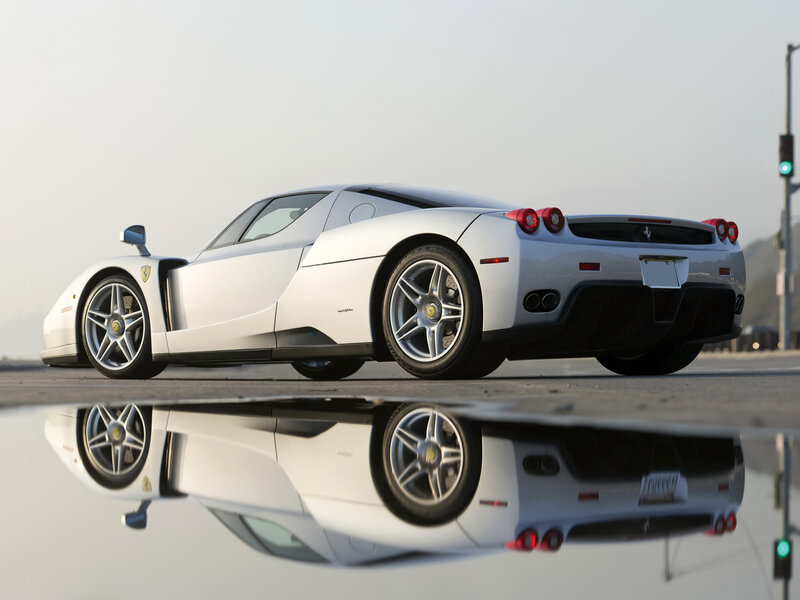 White Ferrari Enzo — Silver