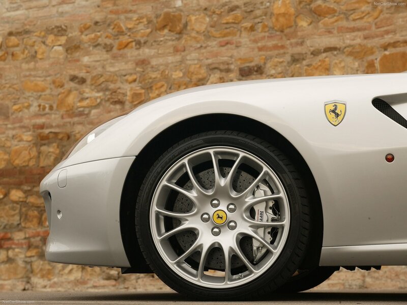White Ferrari front wheel