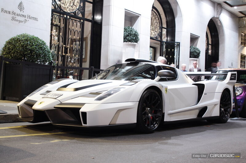 White Ferrari Fxx