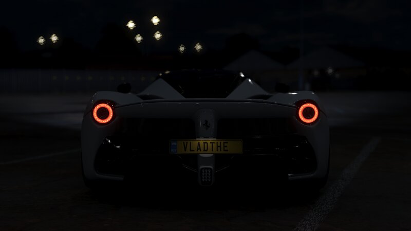 White Ferrari Laferrari — Black