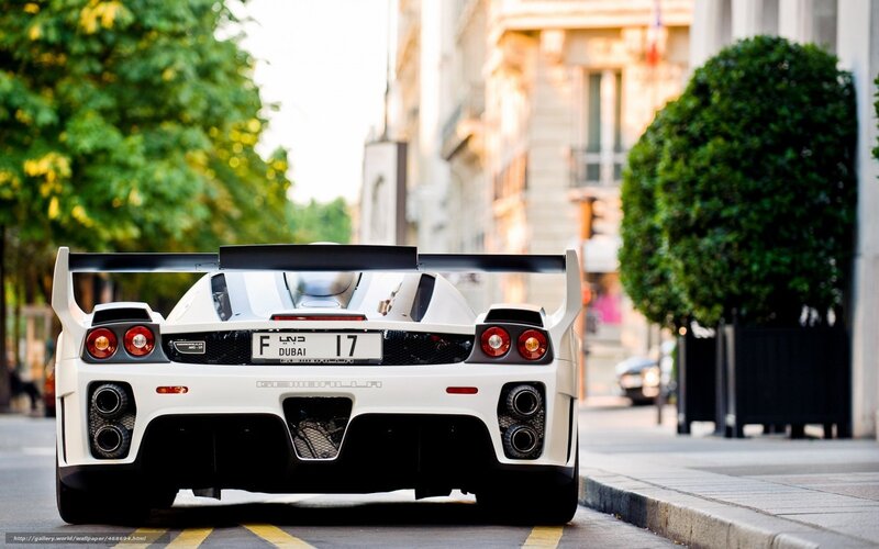 white ferrari on city street