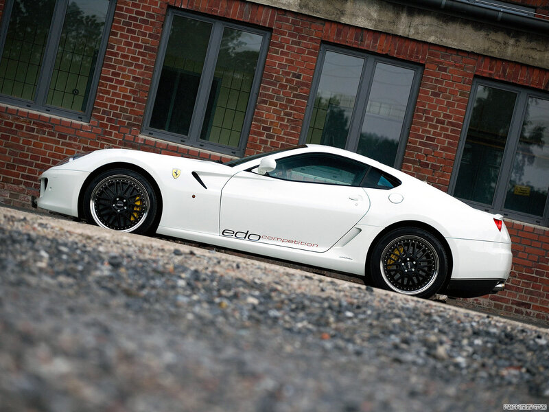 white ferrari sports car