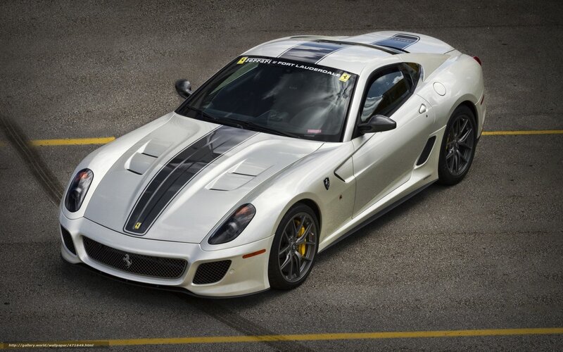white ferrari sports car