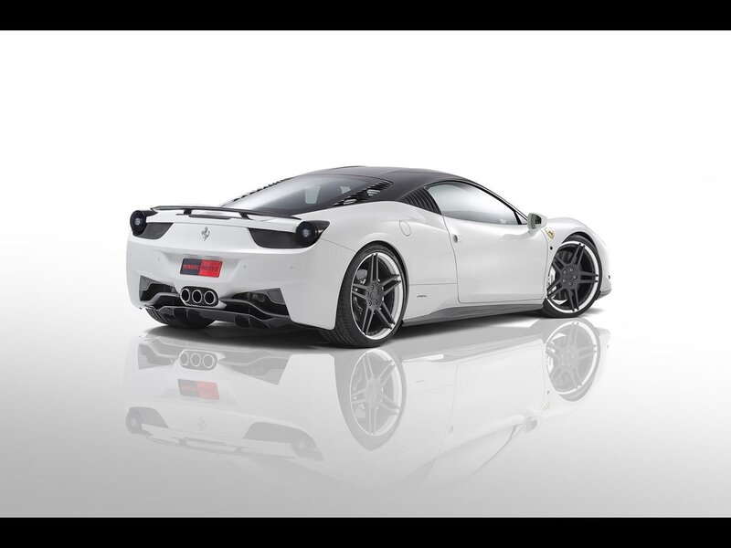 white ferrari sports car