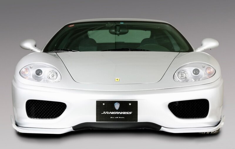 white ferrari sports car