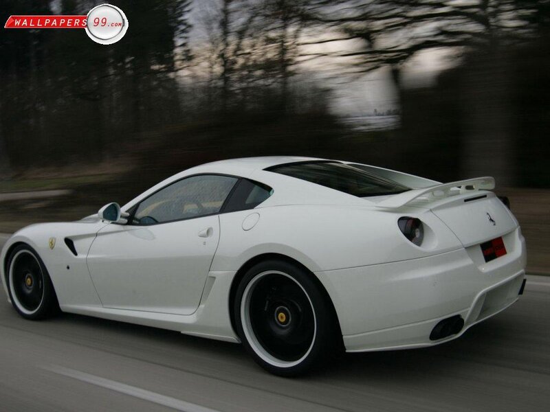 White Ferrari Sports Car — Dynamic