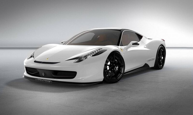 White Ferrari Sports Car — Neutral