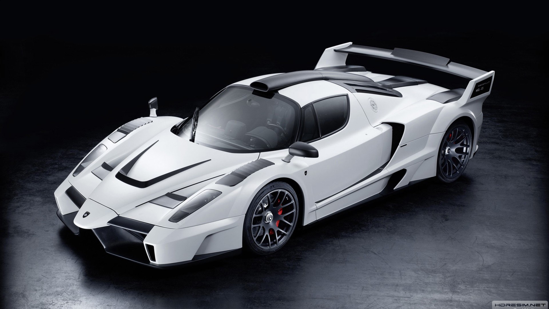 white ferrari supercar