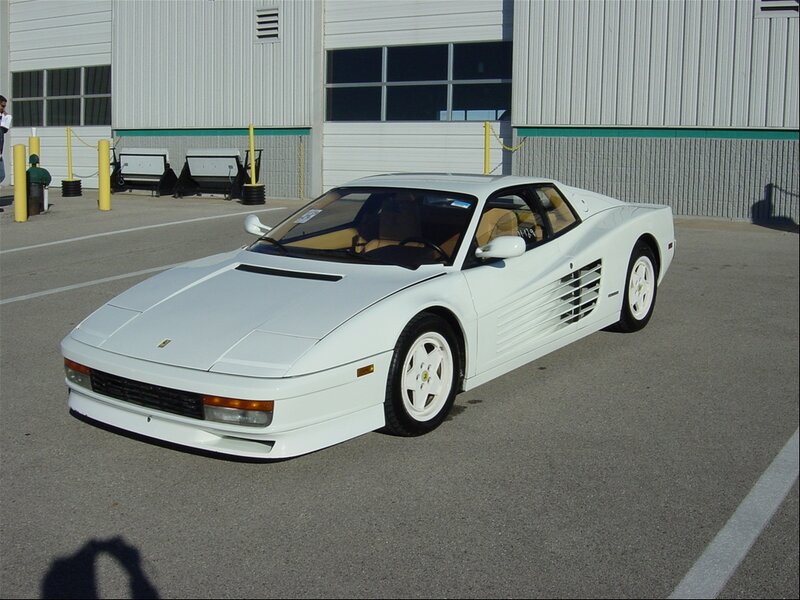 White Ferrari Testarossa — Neutral, Afternoon
