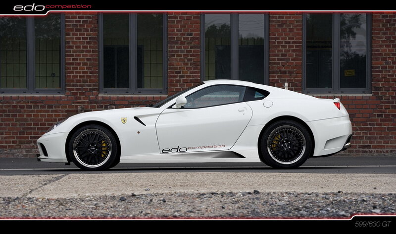 white ferrari with edo competition