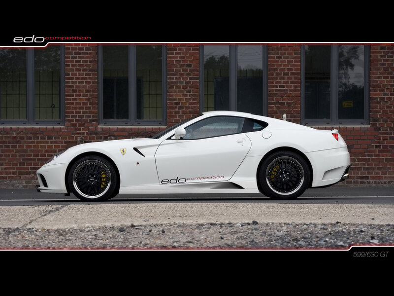 White Ferrari with Edo Competition