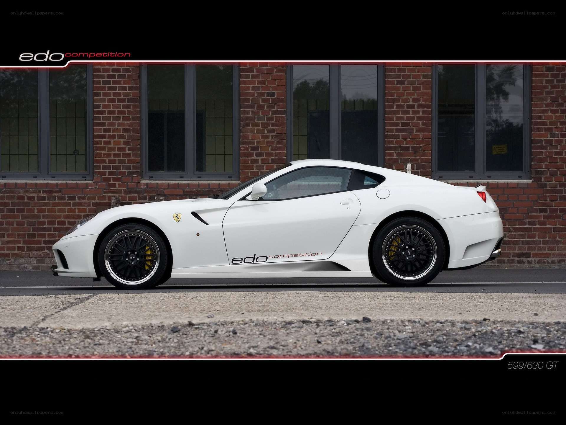 White Ferrari with Edo Competition