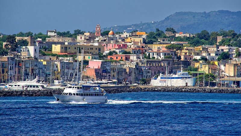 White Ferry Boat — Blue, Serene, Afternoon, Photograph, City