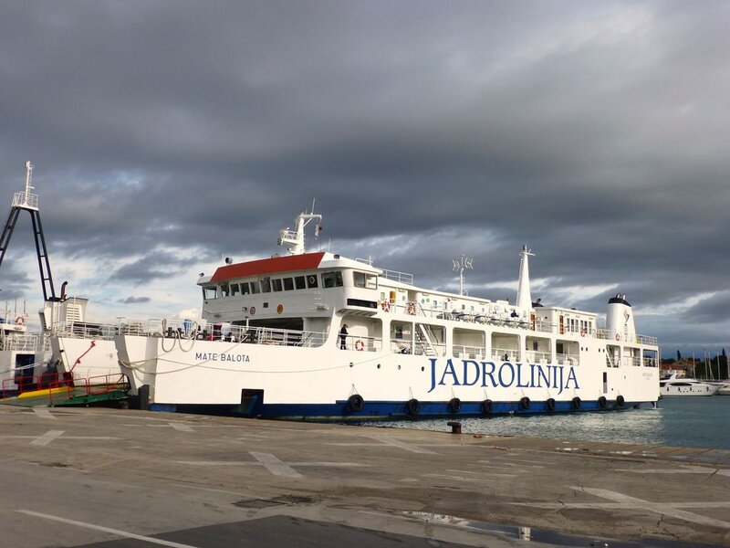 White Ferry Boat — Overcast