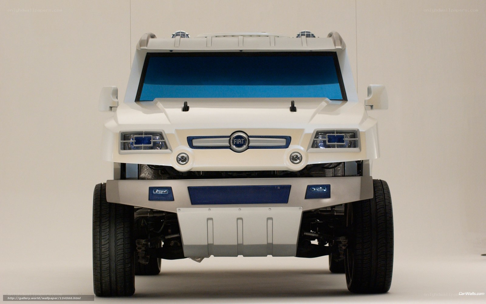 white fiat concept vehicle