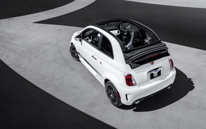White Fiat Convertible