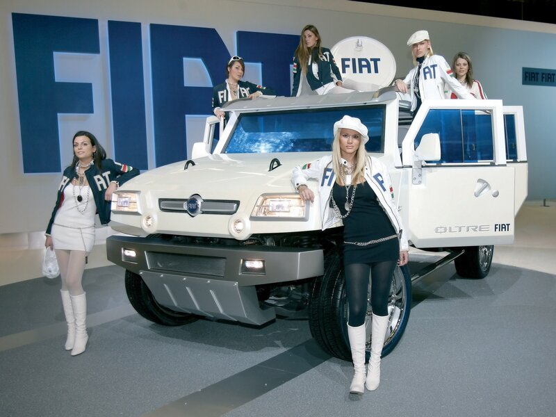 White Fiat Vehicle