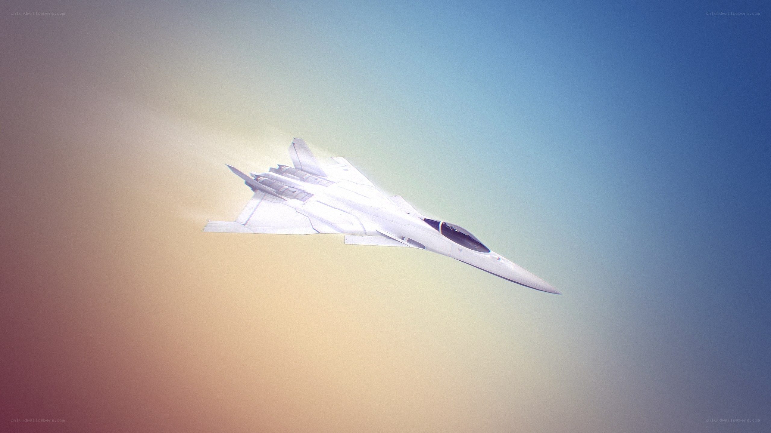 white fighter jet in flight