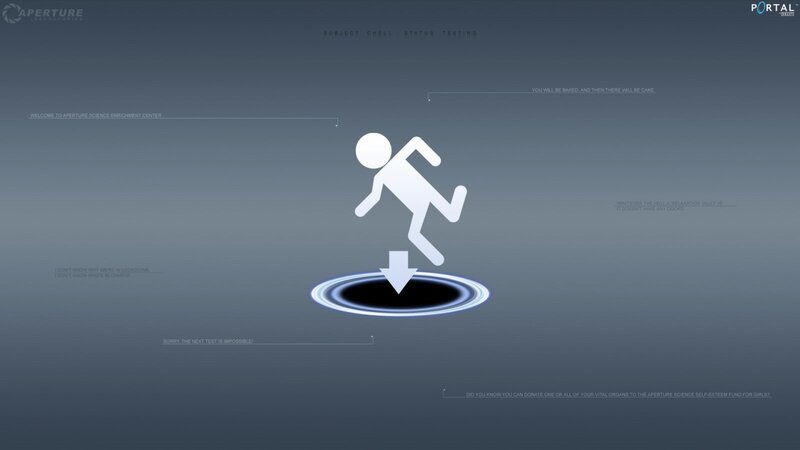 White Figure Falling into Portal